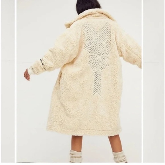 We The Free Avery Embroidered Teddy Coat - Picture 2 of 8